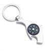 Metal Compass Shark Bottle Opener Keychain