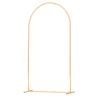 VEVOR Arch Backdrop Stand, 2.2 X 1.2 M, Stable Structure, Easy Assembly, 1 Piece Gold Metal Arch Backdrop Stand for Wedding, Birthday Party