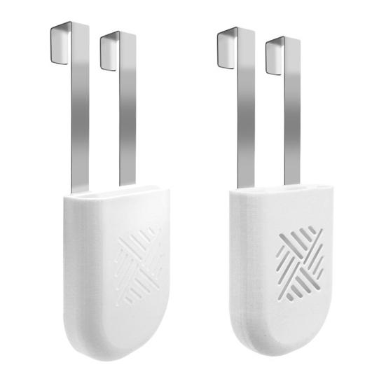 Yousheng Toilet Tank Cleaning Tablet Holder Hanging Toilet Bowl Cleaner Carrier Bracket with Stainless Steel Hook Bathroom Toilet Accessories