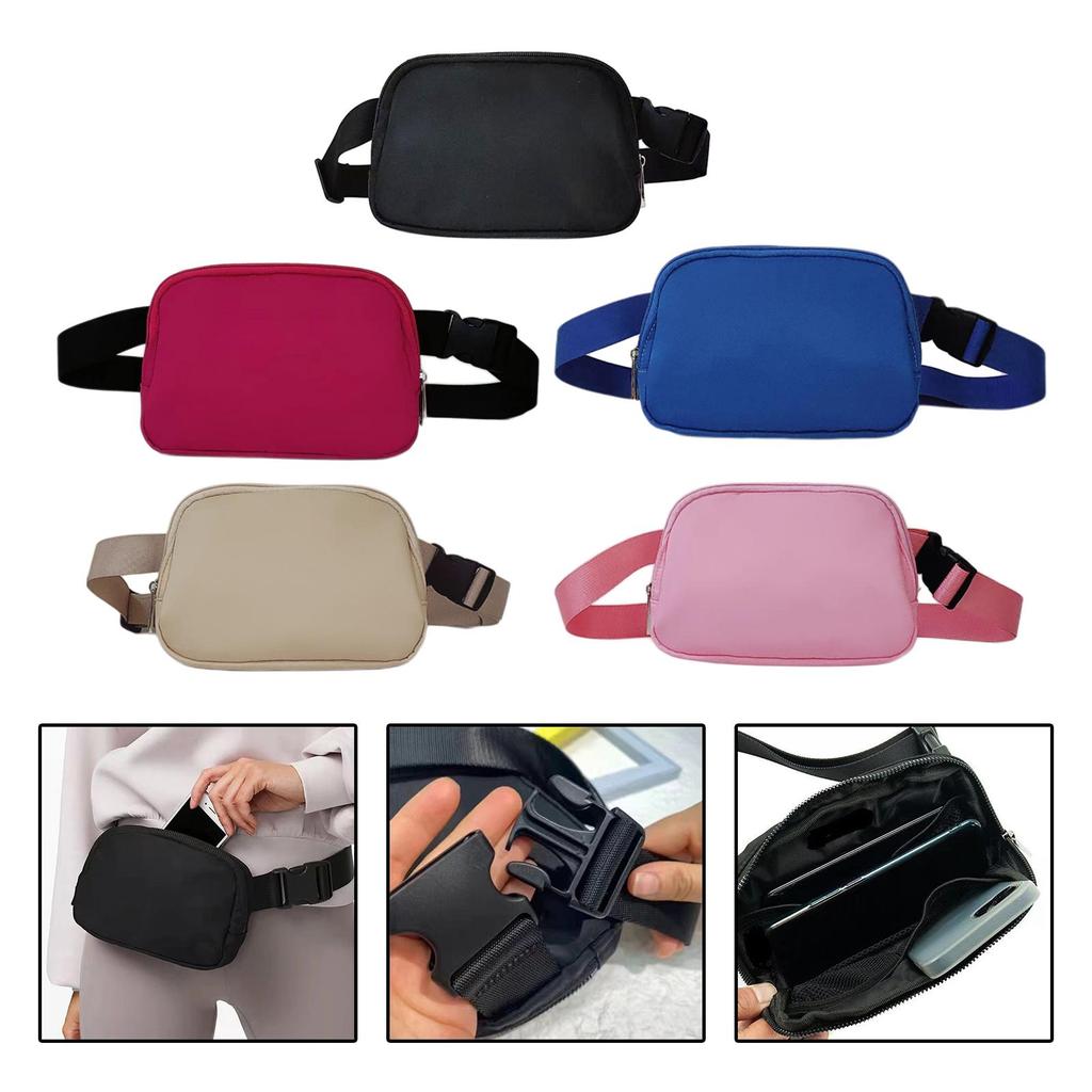 Portable Running Waist Pack Fanny Unisex Small Purse Water Resistant Fashionable Hip Bag for