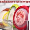 1pc/4pc Fruit Preservation Box Film Food Box Red, Green, Orange Yellow Sealed Breeder Avocado Tomato Onion Lemon