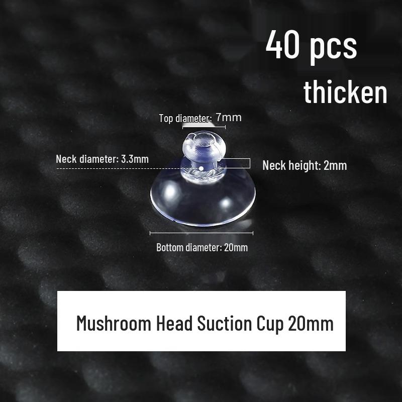 Transparenter Saugnapfhaken für Glas, Fliesen und Auto-Werbung