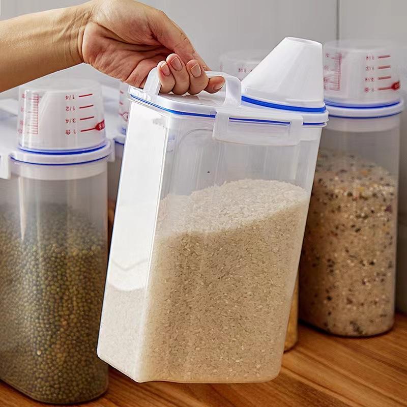 Moisture-proof Grain Jar Rice Jar Grain Storage Box Pet Food Bucket Storage Jar Sealed Bucket Filled Rice Bucket