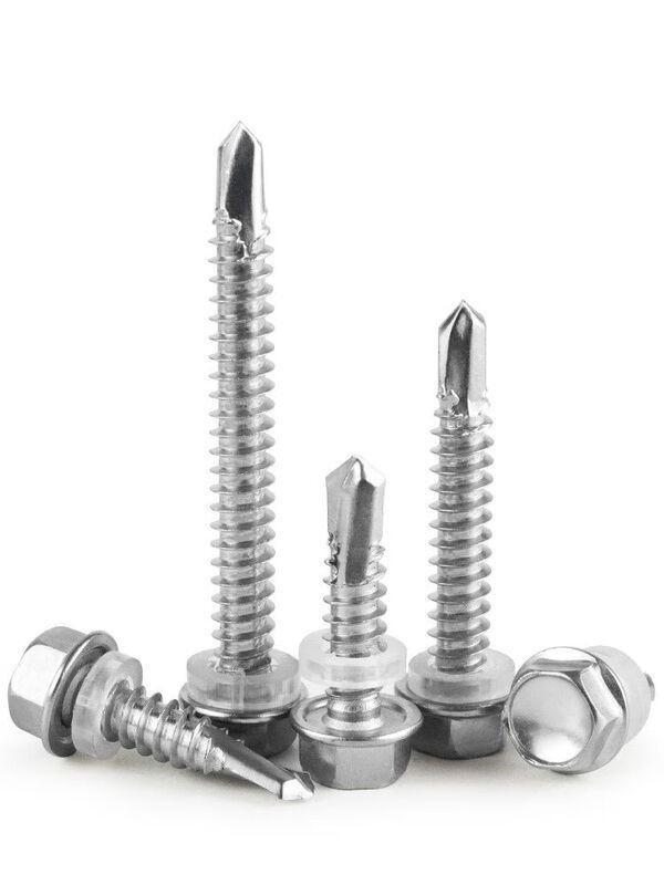 410 Stainless Steel External Hex Drill Tail Self-Tapping Screws