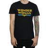 DC Comics Mens Wonder Woman Crackle Logo T-Shirt