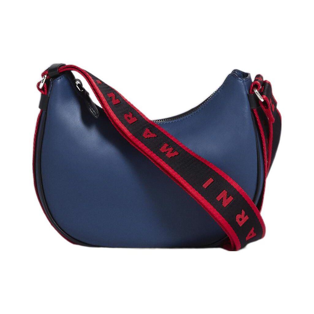 

Marni Bey Solid Color Fashion Adjustable Shoulder Strap Zipper Closure Smooth Cowhide Crossbody Shoulder Bag Men bags Blue SBMQ0072U0LV58900B98 Basic Set (Bag+Dust Bag)