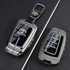 For Prius Camry Corolla CHR C-HR RAV4 Land Cruiser 2/3 Button Leather Car Key Case Keychain Suede Accessories