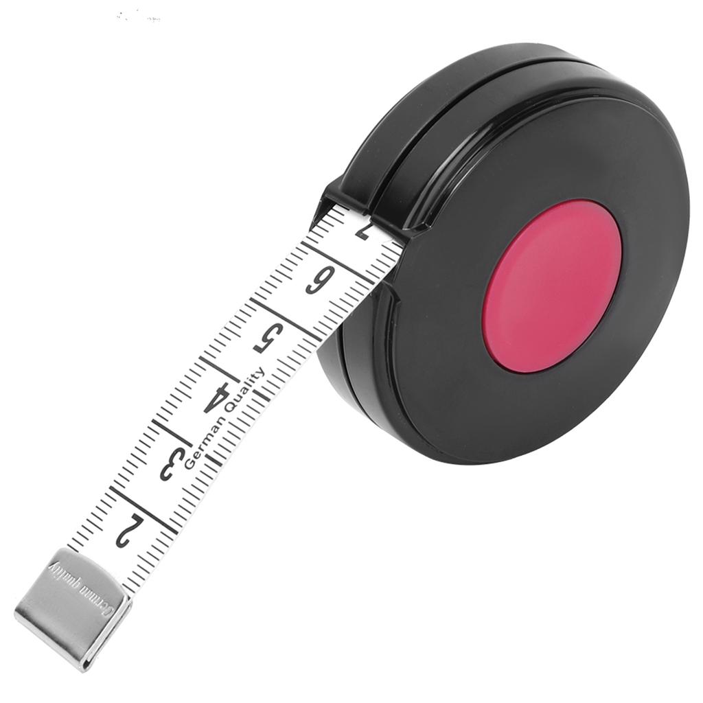 Tape Measure 150cm Soft Retractable Tape Tailor Body Cloth Measuring Ruler (Red)