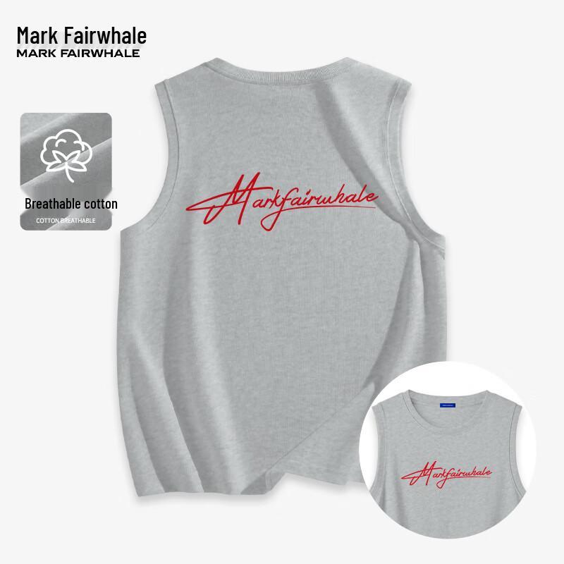 

Мужская майка Mark Huafei из чистого хлопка, свободного кроя, с круглым вырезом 4XL