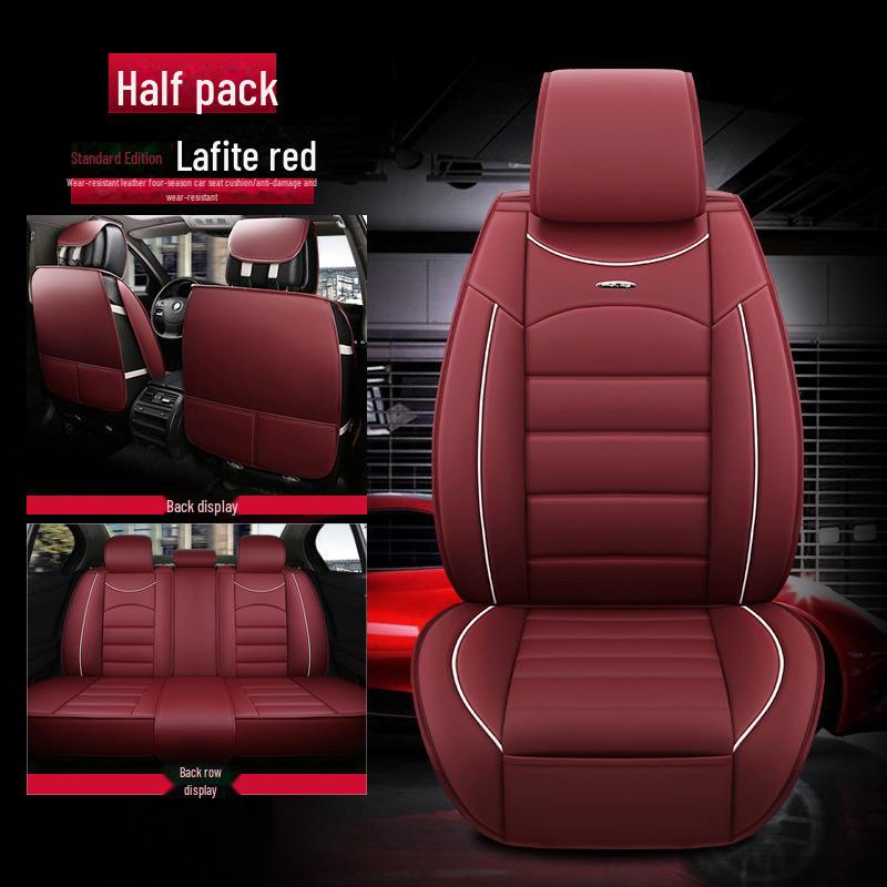 

Всесезонные кожаные чехлы на сиденья автомобиля: Новый мультяшный дизайн, полная объемная амортизация 5-Seater Universal