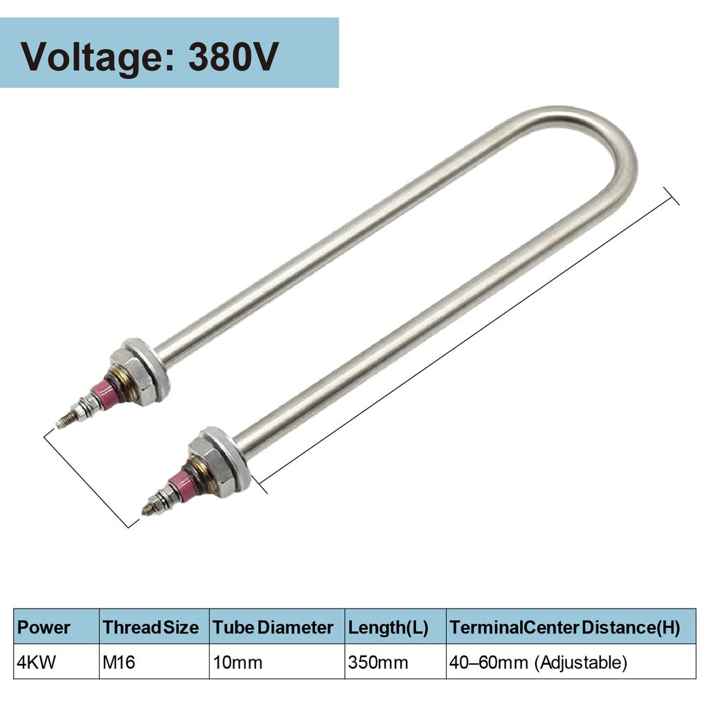 U Shaped Heating Element 220V 380V Stainless Steel Electric Heating Tube for Water Tank Steamer Fermentation Cabinet
