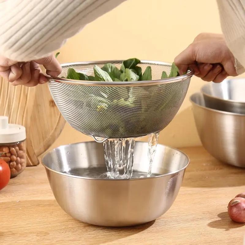 Shanyufu Stainless Steel Washing & Draining Basket