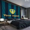 Tapiz de Pared con Nombre Personalizado del Leeds United Colgante Estético de Pared Manta de Tela Impresa Tapices Decorativos para Dormitorio Sala de Estar Decoración del Hogar