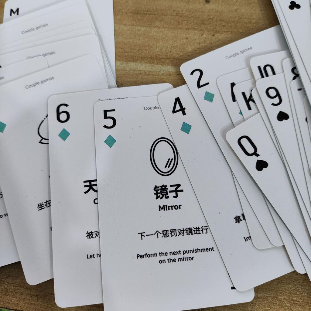 Adult Sex Poker Couple Bedroom Erotic Games 18+ Sexual Position Cards Role Playing Adult Games Bilingual English Chinese Sex Toy