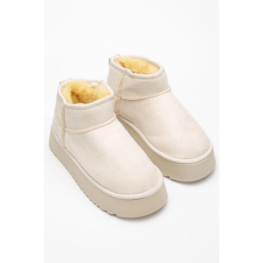 Women's Thick Soled Faux Fur Lined Casual Boots