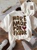More Amor Por Favor T Shirt Funny Leopard Heart Graphic Spanish Quote Unisex Harajuku Streetwear Loose Summer Short Sleeve Tops