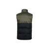 Li Ning Série Football Logo Color Block Chaud Col Montant Gilet en Coton Homme Gilets Vert Foncé AMMR015-2
