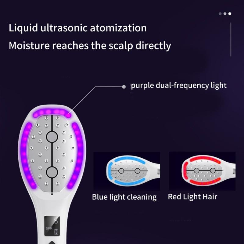 5 Gear Adjustable Electric Scalp Massage Brush Comb USB Rechargeable Vibrating Scalp Massager Tool for Hair Treatments