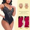 Lace Shapewear Bodysuit for Women Tummy Control Full Body Shaper V-Neck Backless Tank Tops One Piece Body Shaper Thong Sculpting Bodysuit