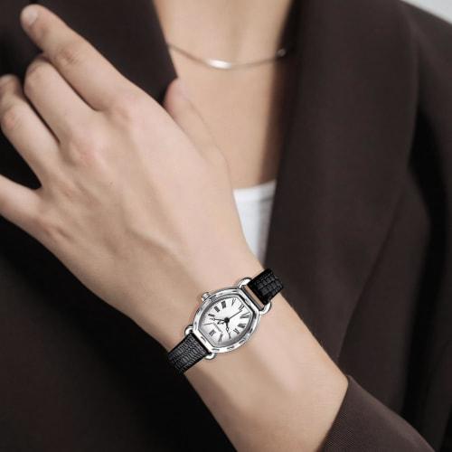Women's Analog Quartz Wristwatch with Leather Strap, Slim Fit, Stylish, Waterproof, Ultra-Thin, Simple Design, Popular for Casual Fashion, Business, W