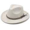 New European and American Men's and Women's Top Hats, Western Cowboy Hats, Suede Jazz Hats, Sunshade Crimped New Top Hats
