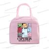Cute Capybara Print Women Men Lunch Bag Fashion Animal Capybara Portable Insulated Bags School Kids Multifunctional Food Handbag