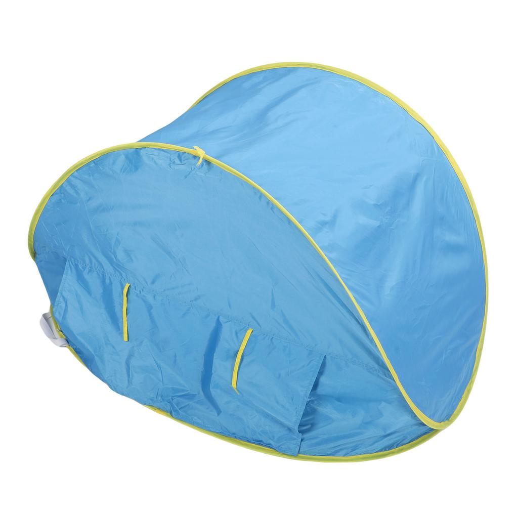 Pop Up Beach Tent Sun Proof Wind Proof Portable Baby Beach Tent with Pool Storage Bags for Outdoor Blue
