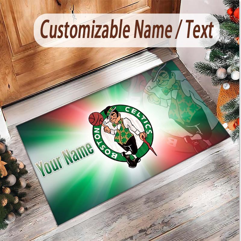 Personalized Crystal Velvet Carpet Celtic FC Pattern Non Slip Floor Rug