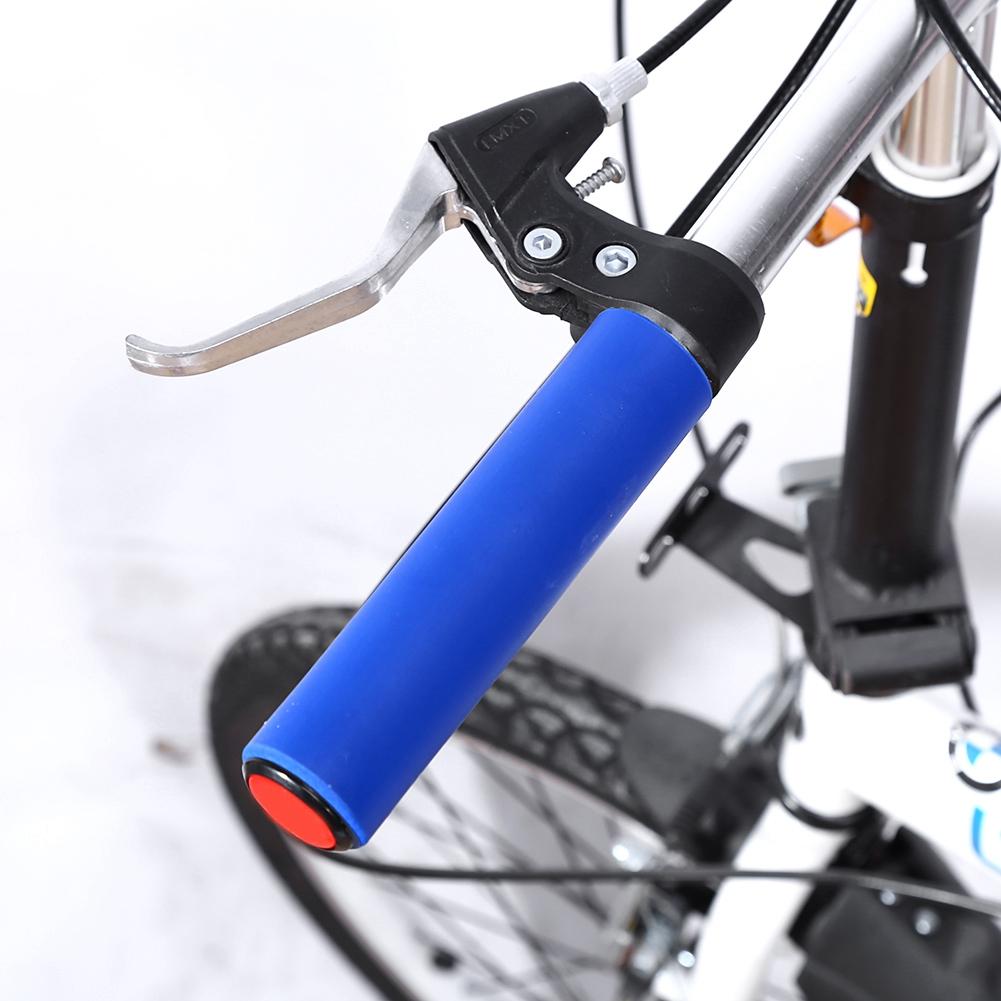 2pcs Blue Comfortable Bike Handle Cov  Grip Fits For 18mm Diamet  Hanldebar(blue)