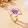 Dames Mode Enkele Ring, Boheemse Stijl Verstelbare Bloemring, Geschikt Voor Dagelijks Gebruik En Cadeau Geven