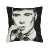 P-Peaky Blinders Tommy Shelby Pillowcase Printing Polyester Cushion Cover Gift Throw Pillow Case Cover Home Square 45*45Cm