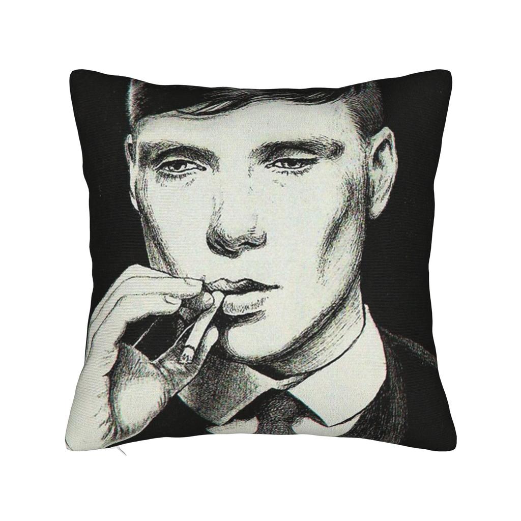 P-Peaky Blinders Tommy Shelby Pillowcase Printing Polyester Cushion Cover Gift Throw Pillow Case Cover Home Square 45*45Cm