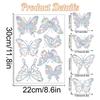 Christmas Windows Rainbow Prism Stickers Rainbow Film for Window Glass Clings Static Removable Suncatcher Decal Sticker
