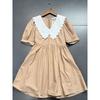 Foreign Trade Order Entr0 Doll Collar Cute Casual Cotton Exquisite Little Short Dress Dress