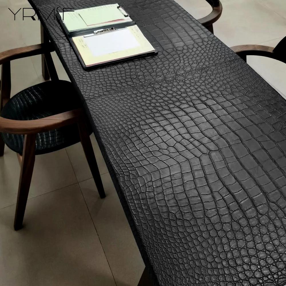 50x137cm Krokodiltextur Kunstlederstoff Selbstklebende Lederreparaturflicken für Sofa Sitz Tisch Stuhl Tasche Schuhe Bett Zuhause