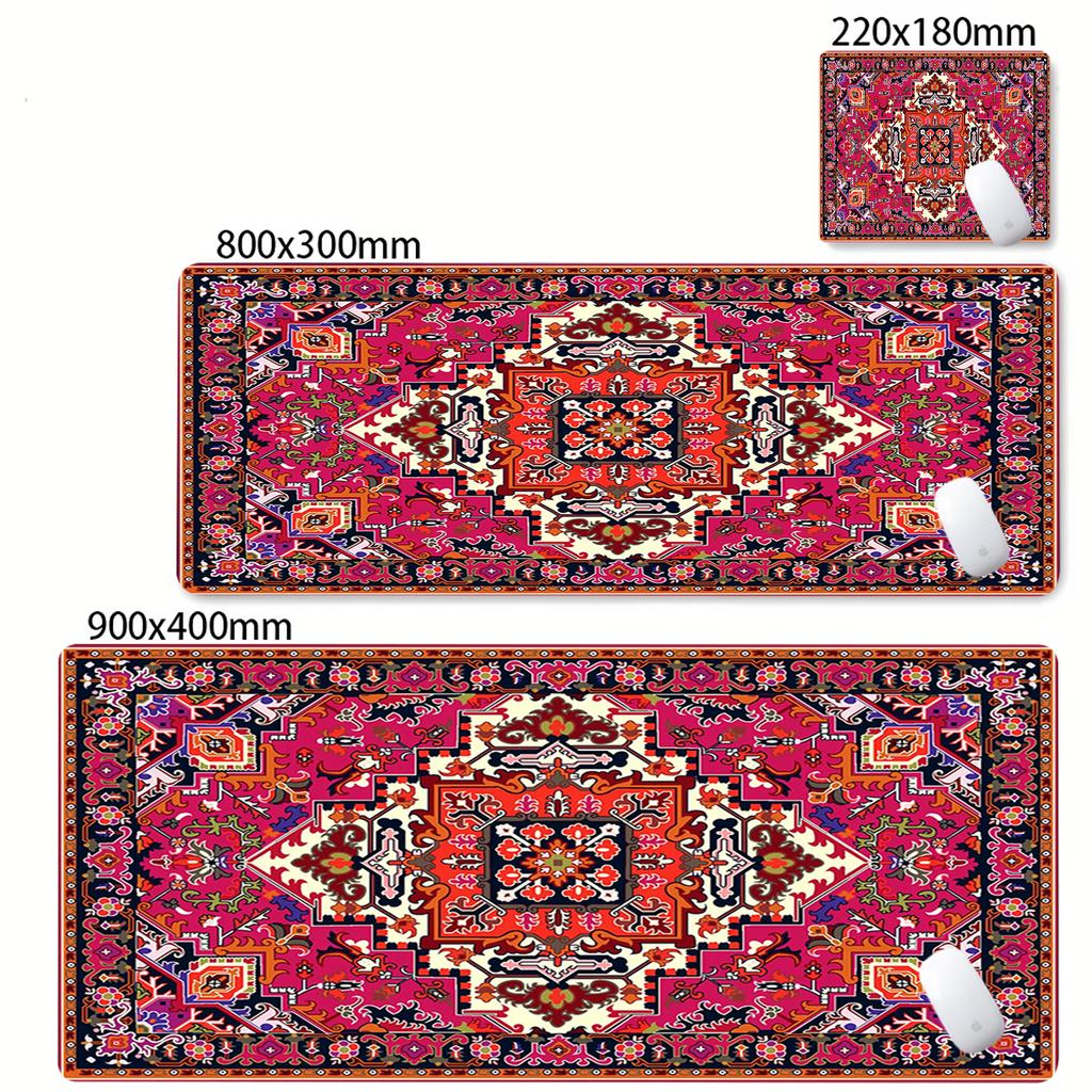 Gaming Mousepad Natural Rubber Antislip Soft KeyboardPad Big Persian Carpet Mouse Pad Office Desk Accessories Computer Mouse Mat