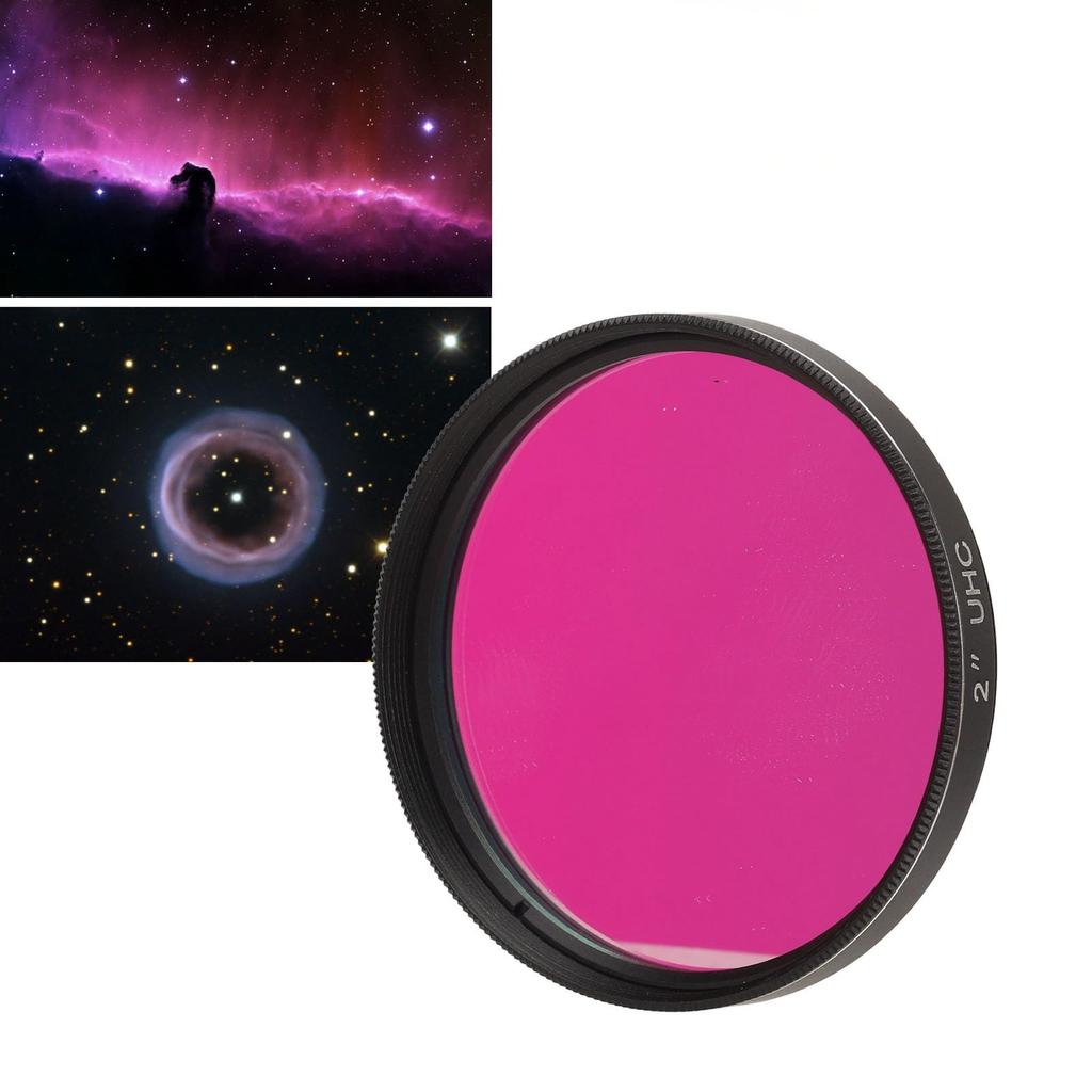UHC Light Pollution Reduction Filter for Ultra High Contrast Filter with Filter Thread for Observation 2" Telescopes, 2