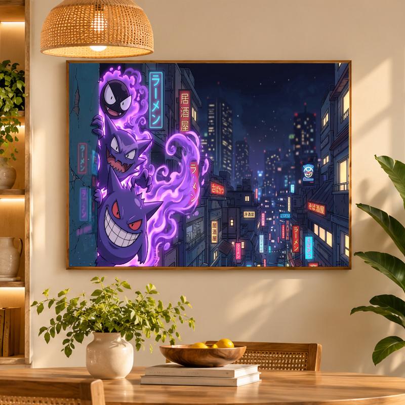 5D Diamond Painting Gengar DIY Full Drill Diamond Art Kit Home Decoration