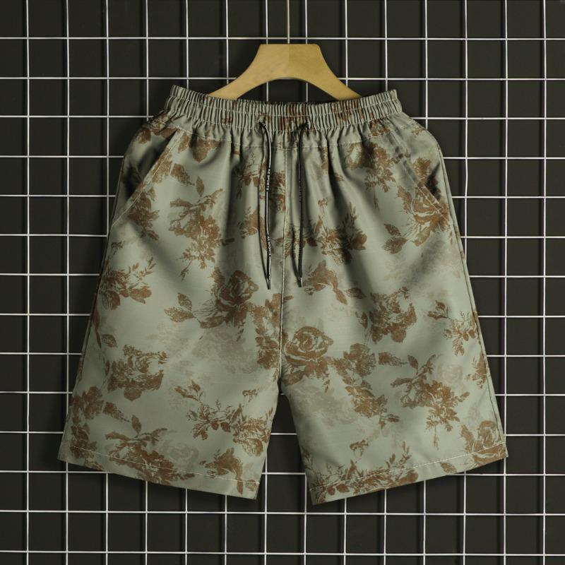 Hawaiian Floral Short-Sleeve Shirt Set for Men - Trendy Beachwear & Vacation Outfit