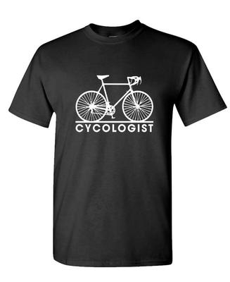 CYCOLOGIST - Bike Cycle Bicycle Exercise Outdoors - Unisex Cotton T-Shirt Tee