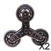 2x Triangle Frame Wheel, Climbing Wheels Caster ,Convenient Premium Luggage Cart Wheel Trolley