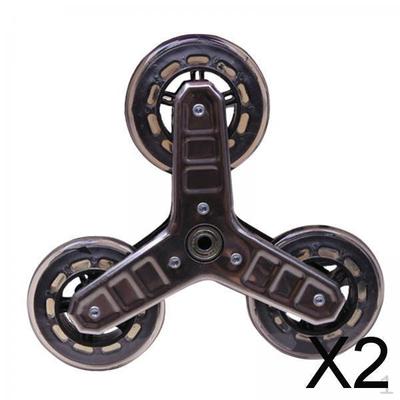 2x Triangle Frame Wheel, Climbing Wheels Caster ,Convenient Premium Luggage Cart Wheel Trolley