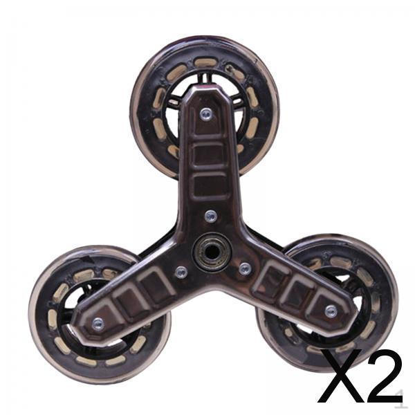 2x Triangle Frame Wheel, Climbing Wheels Caster ,Convenient Premium Luggage Cart Wheel Trolley