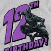 Black Panther Childrens/Kids Heather Pull Over 12th Birthday Hoodie