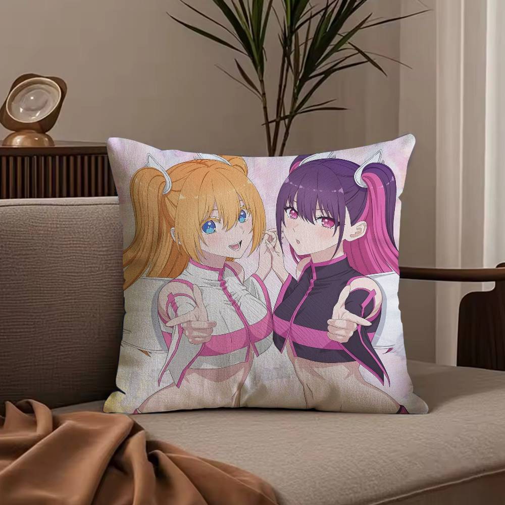 Anime 2.5 D-Dimensional S-Seduction Pillow Case Anti-dustmite Pillowcase Invisible zipper silky short plush Sofa cushion cover