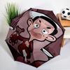 Mr. Bean's Adventure Umbrella Folding umbrella, automatic umbrella 8-Frame for Travel, camping Use Gift for Halloween Christmas