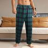 Men's Plaid Stripe Casual Pants Men's Casual Fashion Pajama Pants