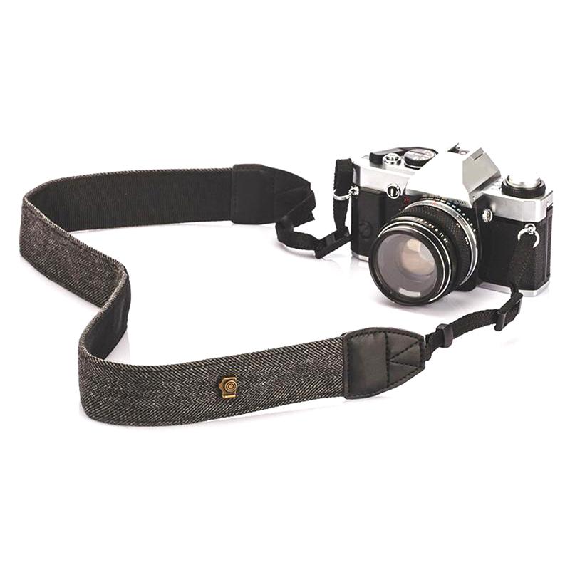 Tragbarer Kameragurt, Kamera-Schulter-Hals-Gurt, Vintage-Gurt, 100 % Baumwolle, Kameragurt für Sony Nikon Canon Olympus DSLR-Kamera