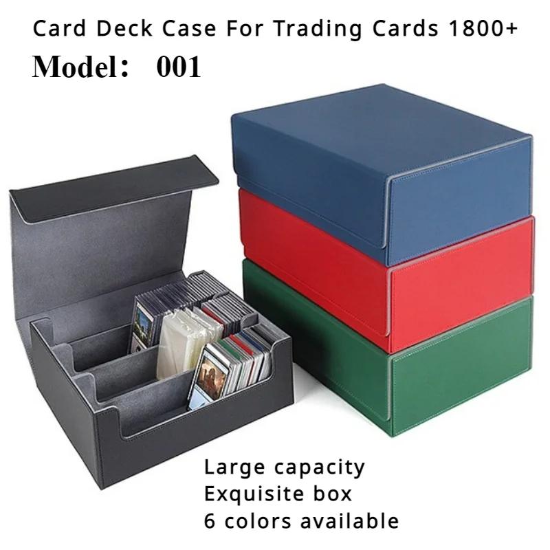 Aufbewahrungsbox für 1800/600/100+ Sammelkarten PU-Leder Commander-Kartendeck-Hülle Magnetverschluss Kartenhalter für Magic-Spielkarten