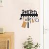 Decorative Key Holder for Wall Mounted with 8 Hooks, Cute Flower Key Rack Organizer for Entryway, Hallway, Office, Wall Mount Hanger for Keys with